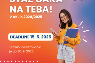 Erasmus+ mobilita - študentská stáž na ak. rok 2024/2025 - 4. kolo výzvy