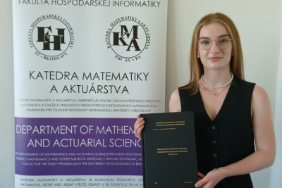 Študentka FHI zvíťazila v univerzitnej súťaži ŠVOČ