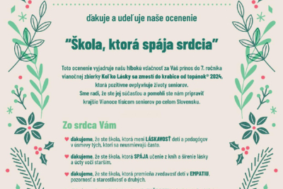 Škola, ktorá spája srdcia