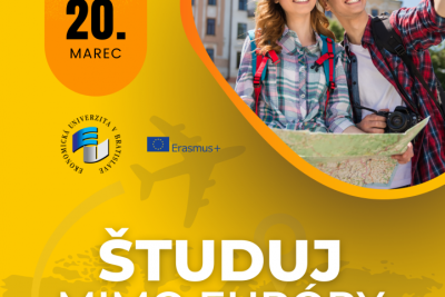 Štúdium Erasmus+ mimo Európy s grantom v ak. roku 22/23 hlavná výzva
