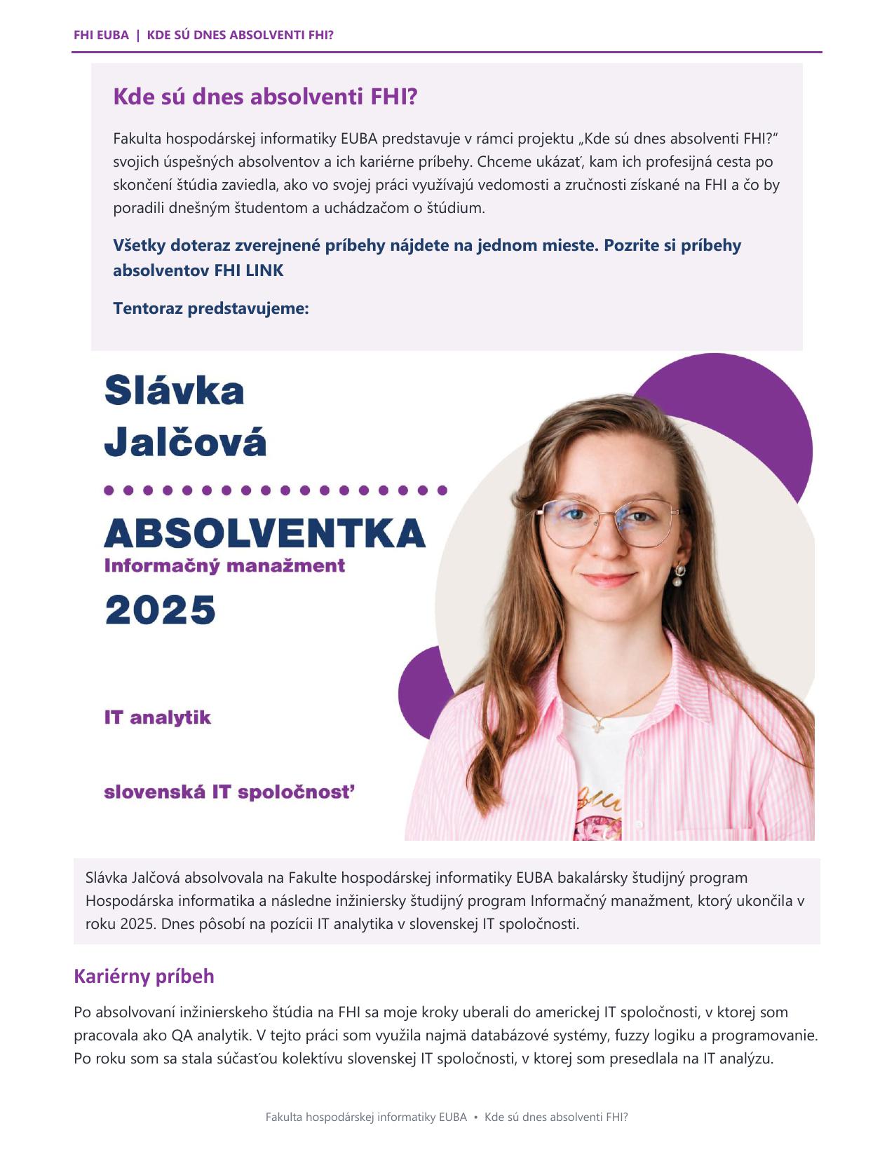 01 slavka jalcova absolventka fhi upravena