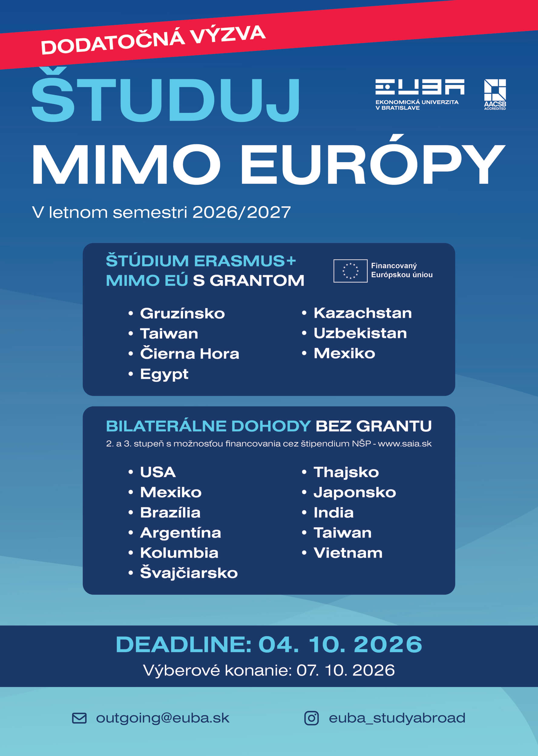erasmus dodatocna vyzva svk