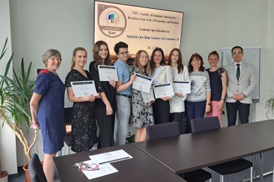 Úspešní absolventi SAS špecializačného programu Statistics for Data Science in Economics II