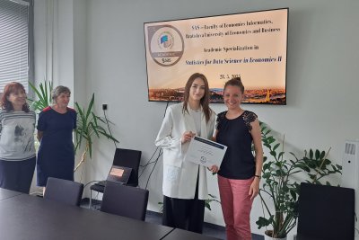 Úspešní absolventi SAS špecializačného programu Statistics for Data Science in Economics II
