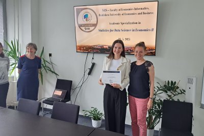 Úspešní absolventi SAS špecializačného programu Statistics for Data Science in Economics II