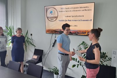 Úspešní absolventi SAS špecializačného programu Statistics for Data Science in Economics II