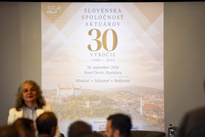 30. výročie Slovenskej spoločnosti aktuárov (aj so zastúpením Katedry matematiky a aktuárstva)