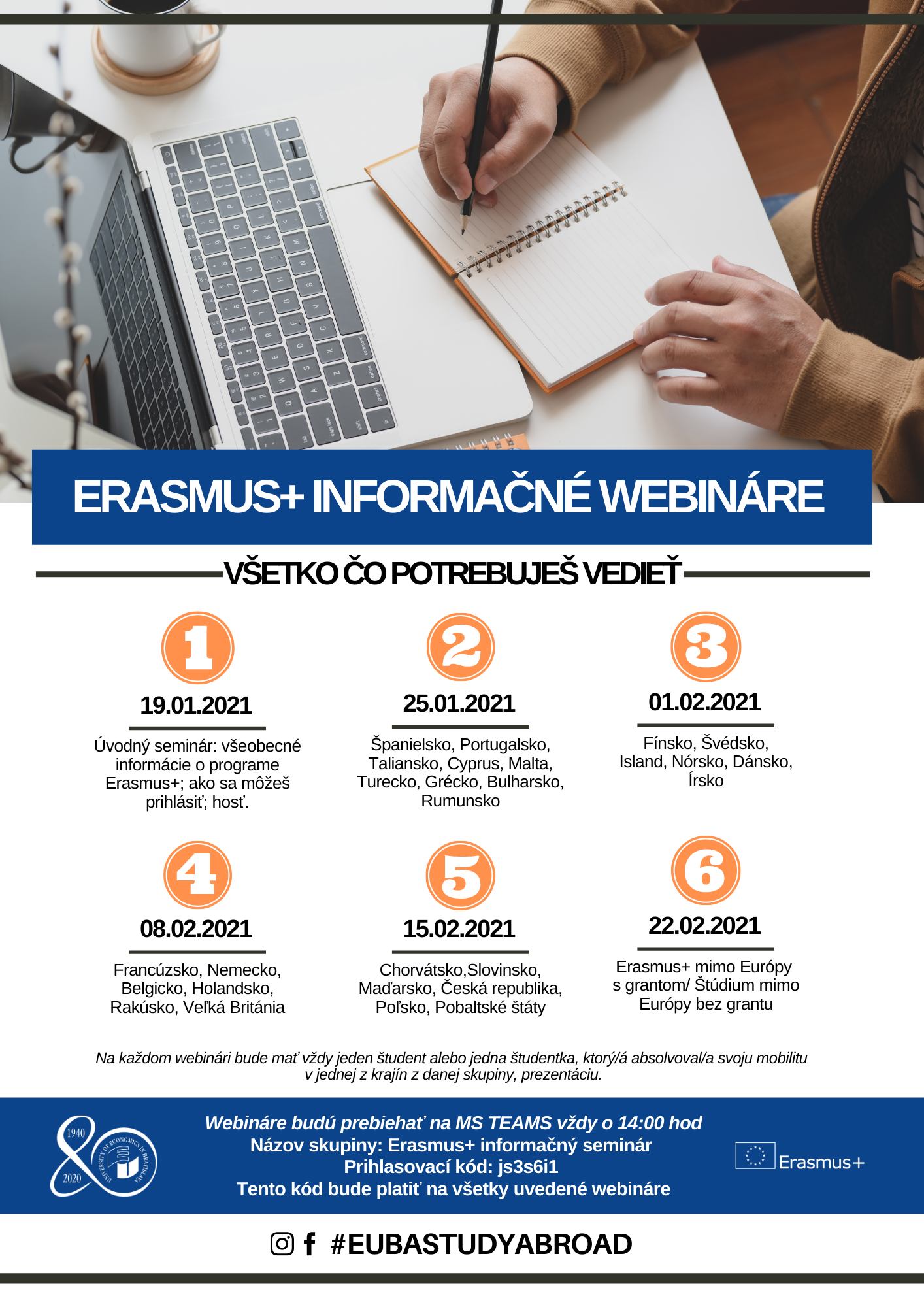 erasmus info webinare