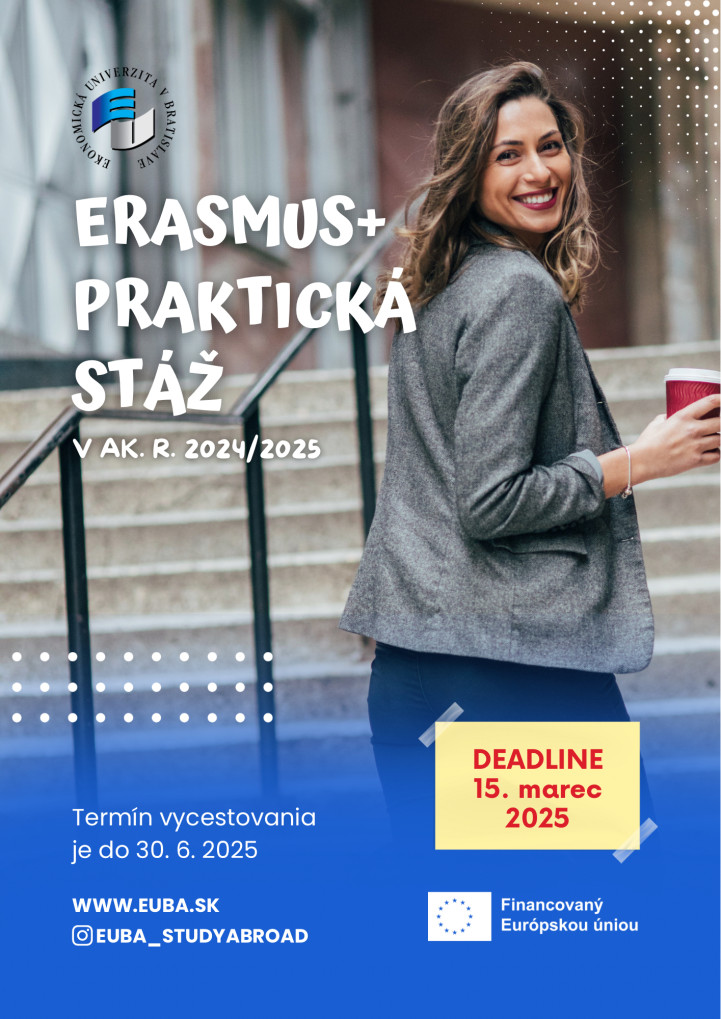 Erasmus+ mobilita - študentská stáž na ak. rok 2024/2025 - 3. kolo výzvy