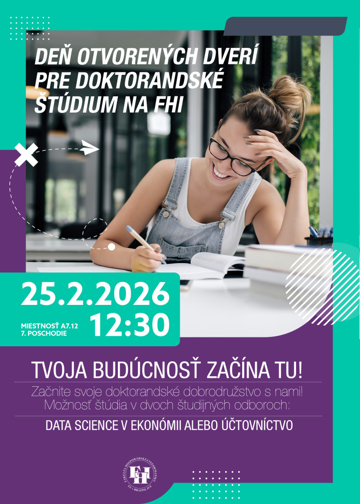 Deň otvorených dverí na 3. stupeň štúdia - pozvánka